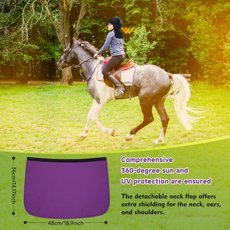 Tontron Horsriding Helmet Visor |Helmet Sunshade with Removable Neck Flap - Image 5